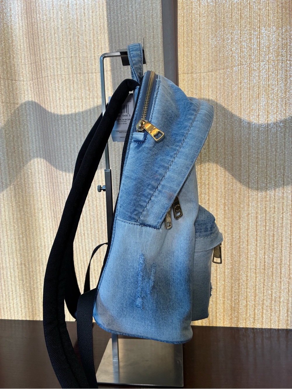 Coach Taylor Small Backpack in Loved Denim NWT - Picture 4 of 10